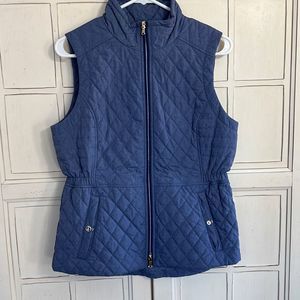Fairway & Greene size medium blue quilted golf vest